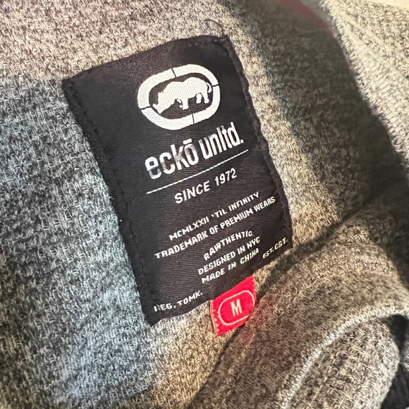 ECKŌ UNLTD. Rhino Logo Crewneck – Heather Grey – Men’s M - Picture 3 of 3